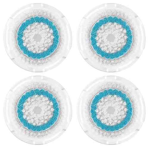 Deep Pore Face Cleansing Brush Head Replacements Compatible with Clarisonic Mia 1, Mia 2, Alpha Fit