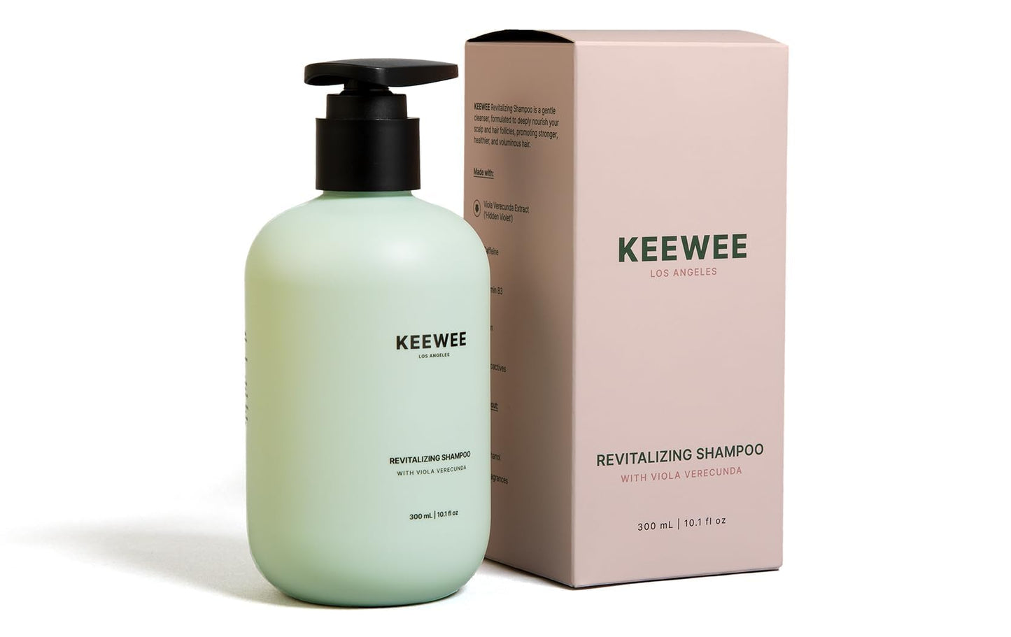 SRILabs KEEWEE Hair Growth Shampoo with Biotin, Niacinamide, Green Tea & Ginkgo – Thickening for Thinning Hair & Hair Loss | Sulfate-Free, Color-Safe, Scalp-Calming
