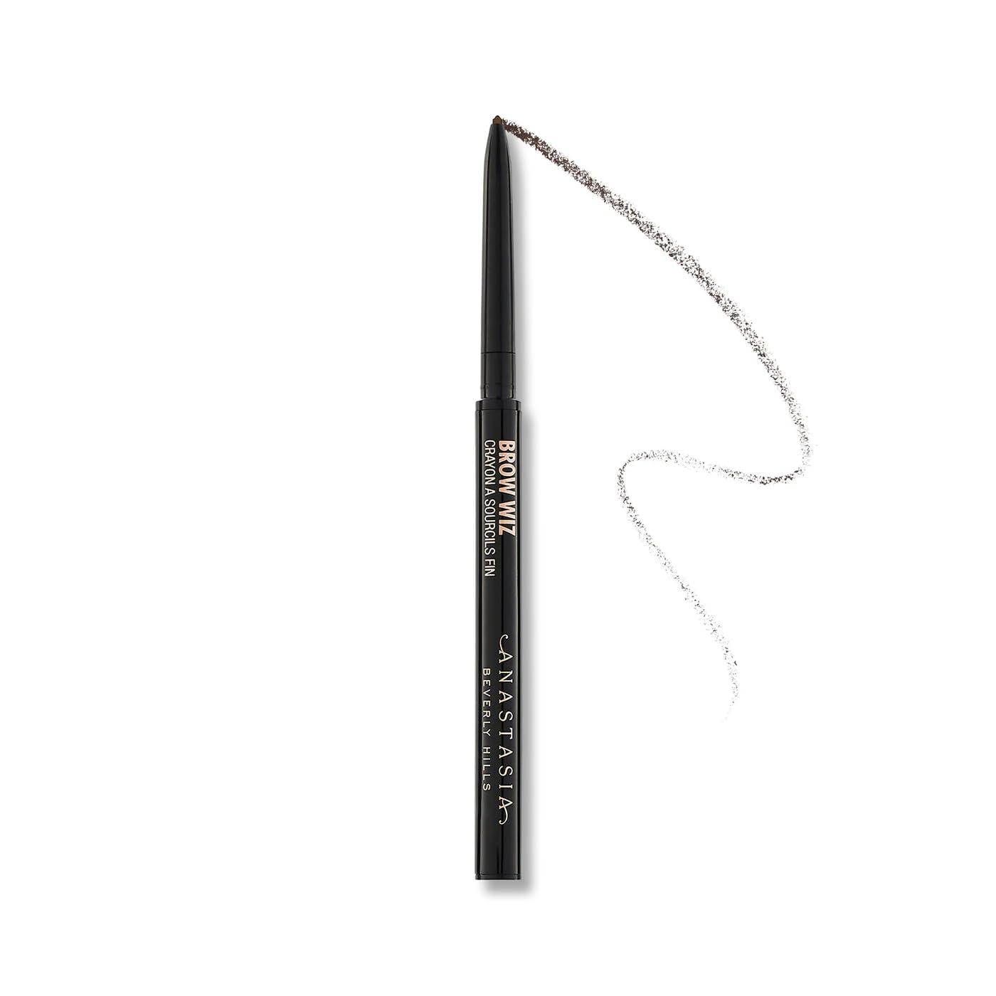 Anastasia Beverly Hills Mini Brow Wiz - Travel-Size Ultra-Slim Retractable Eyebrow Pencil for Professional Hair-Like Strokes and Precision Detail - Chocolate