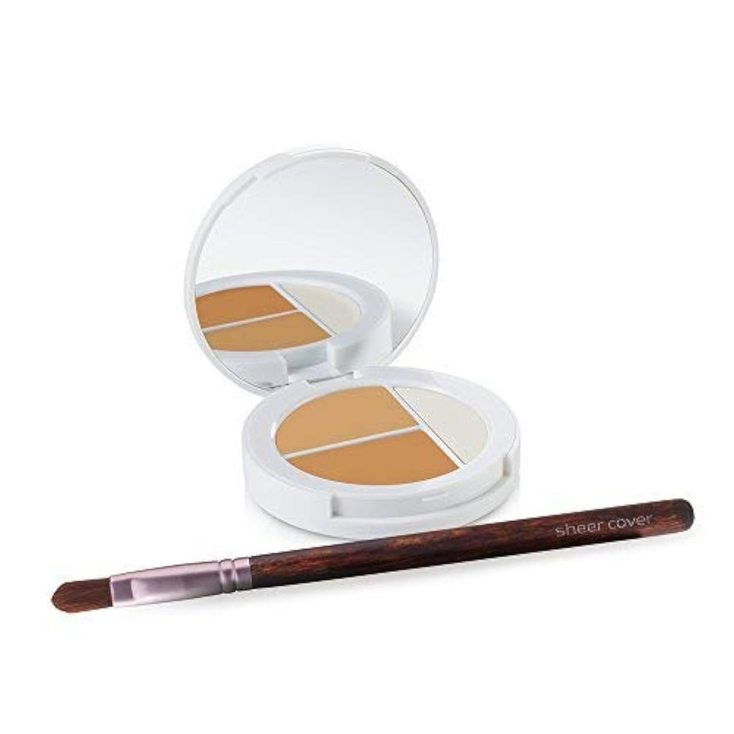 Conceal and Brighten Highlight Trio | Two-Toned Concealers & Shimmering Highlighter - Medium/Tan Shade - 3g