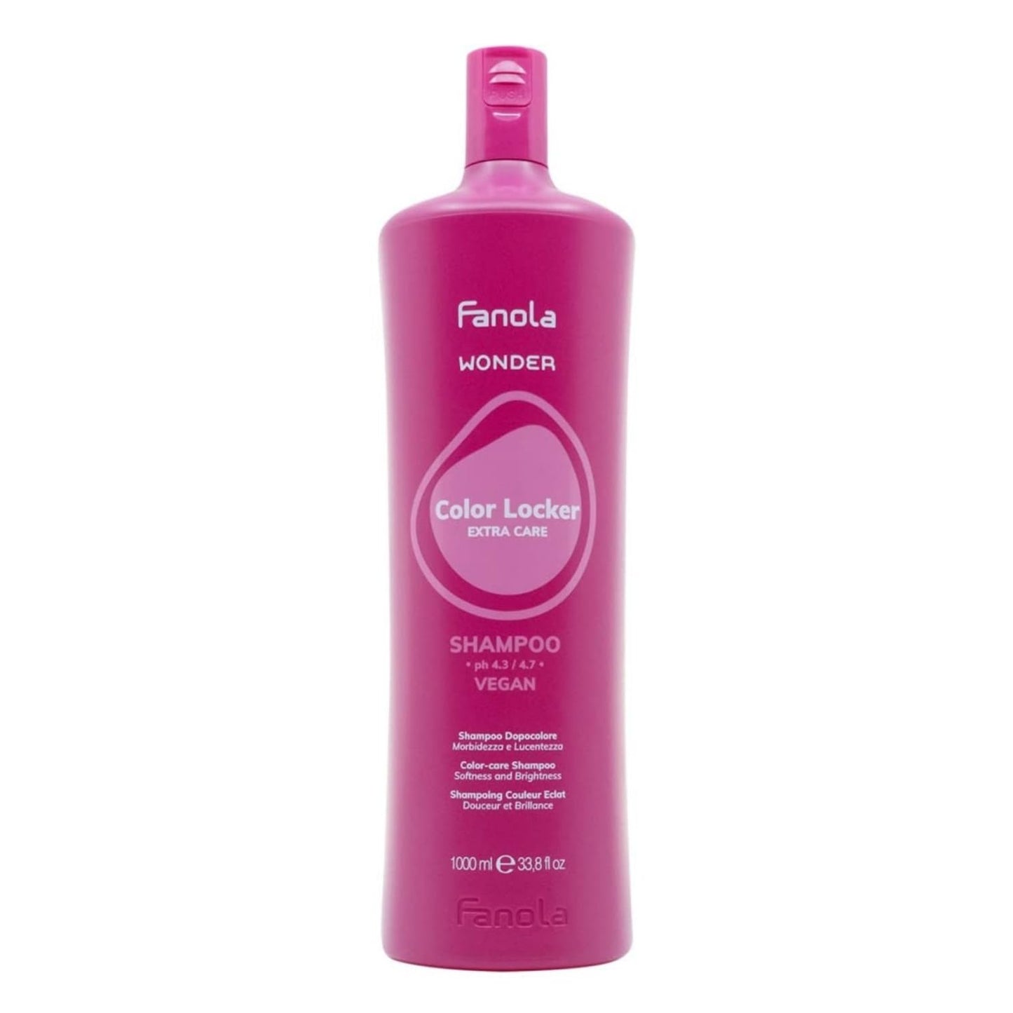 Fanola Moisturizing Shampoo for Color Treated Hair - Wonder Color Locker - Nourishing Hair Shampoo for Women & Men - Protect Brilliance & Add Soft Shine (33.8 Fl oz)