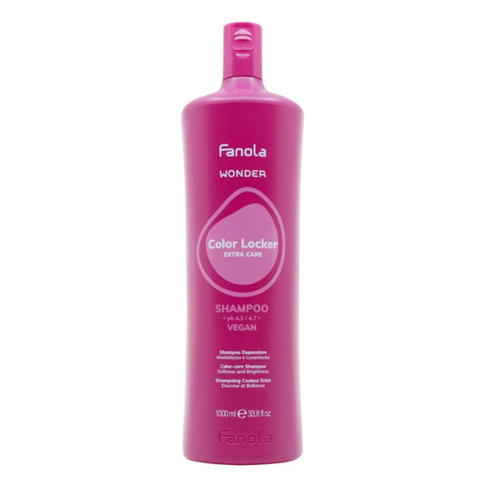 Fanola Moisturizing Shampoo for Color Treated Hair - Wonder Color Locker - Nourishing Hair Shampoo for Women & Men - Protect Brilliance & Add Soft Shine (33.8 Fl oz)