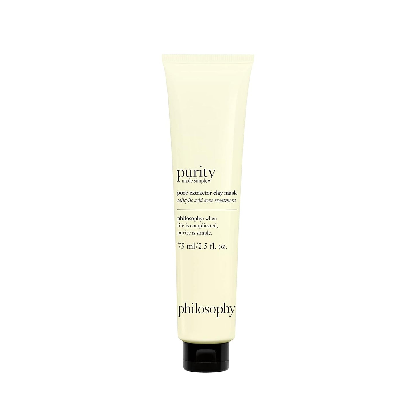 Purity Made Simple Pore Extractor Clay Face Mask - White Kaolin Clay & Salicylic Acid | Reduces Pores & Impurities