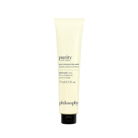 Purity Made Simple Pore Extractor Clay Face Mask - White Kaolin Clay & Salicylic Acid | Reduces Pores & Impurities