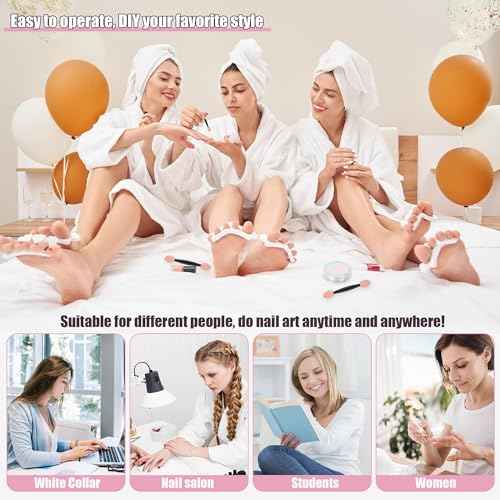 Artdone 8 Jars Chrome Nail Powder Magic White Pearl Kit Mirror Effect Silver Metallic Holographic Dip Nail Powder Decoration Iridescent Aurora Mermaid Pigment