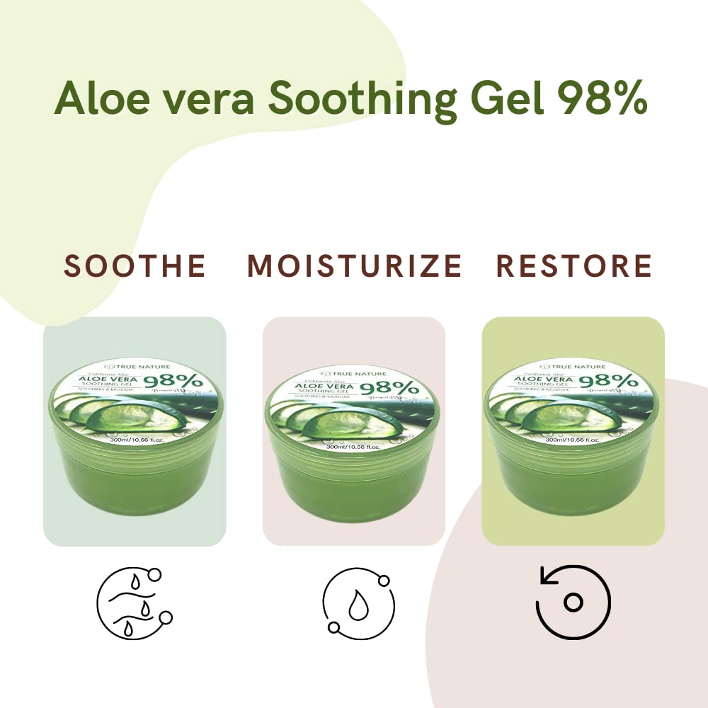 CUROFIT True Nature Soothing & Moisture Aloe Vera 98% Face moisturizer Body aloe vera gel (3)