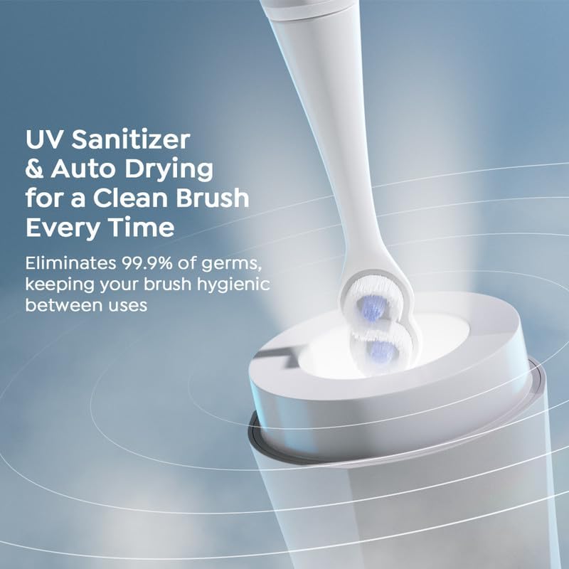SuperMouth® Ultim8 Travel SmartCase™ - Compact UV Sanitizer for SmartBrush™ | Portable Oral Care Organizer - Sapphire Blue