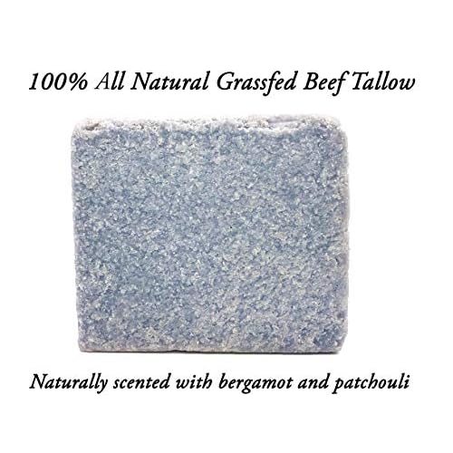 EST'D 2004 HC Meadow Bloom Tallow Bar Soap - Sea Salt & Patchouli 2 Pack - Made with All Natural 100% Grass Fed Tallow Handmade Soap Bar - Great for Face or Body Soap