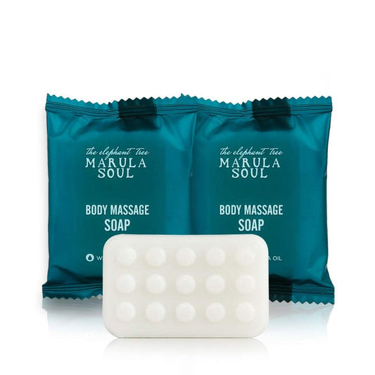 Marula Oil Massage Bar Soap - Nourishing & Deep Cleansing | 1 Oz, Anti-Slip, Individually Wrapped (70 Bars)