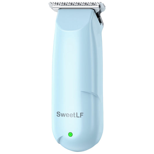 SWEETLF Hair Clippers, Silent Cordless Hair Trimmer, Mini Hair Cutting Kit with 3 Guide Combs, Portable & USB Rechargeable Haircut Clippers for Men Women Kids (Blue)