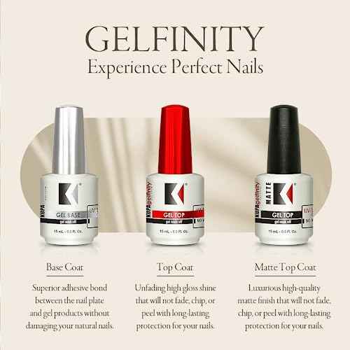 KUPA GelFinity - Soak Off Gel - Base Coat 0.5 Fl Oz