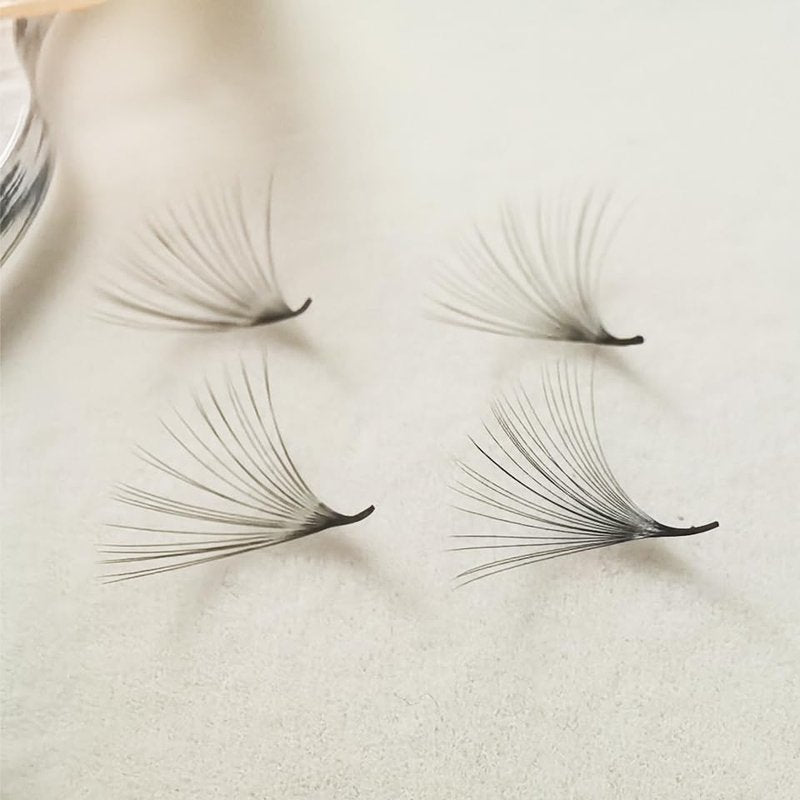 25D D Curl Mix Eyelash Extensions - 1000pcs Handmade Pinching Premade Lash Fans | Mega Volume