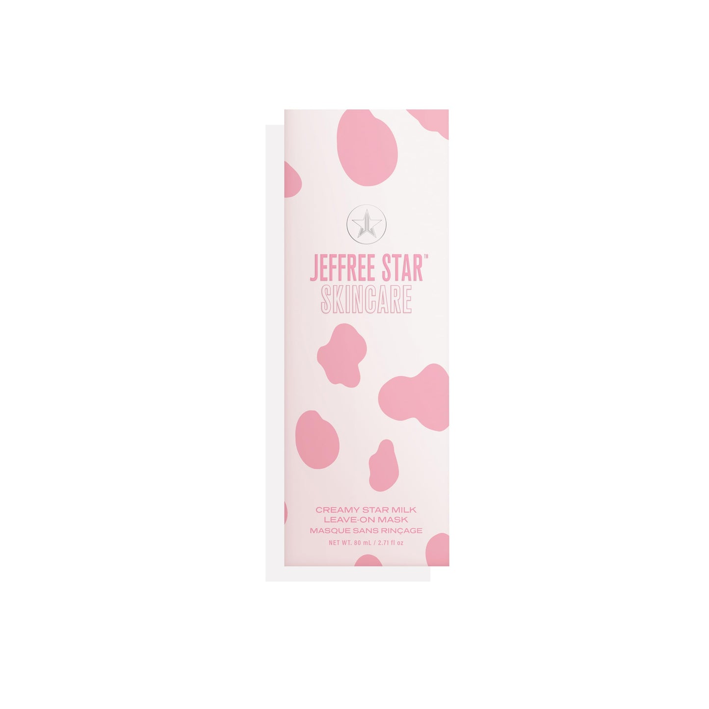 Jeffree Star Cosmetics Creamy Star Milk Leave-On Moisturizing Face Mask with Fruit Extracts, Niacinamide, and Squalane for Brightening and Hydration, 2.7 fl oz