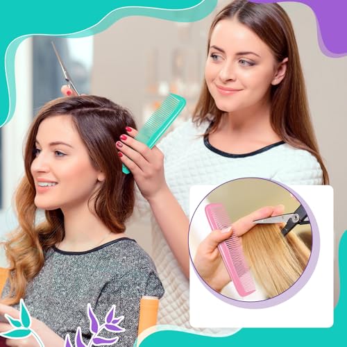 72 Pcs Bulk Hair Brushes Combs Set for Homeless Individually Wrapped Hairbrushes Bulk Curly Thick Long Smoothing Detangling Hairbrushes for Women Hotel Homeless Nursing Charity (Multicolor)