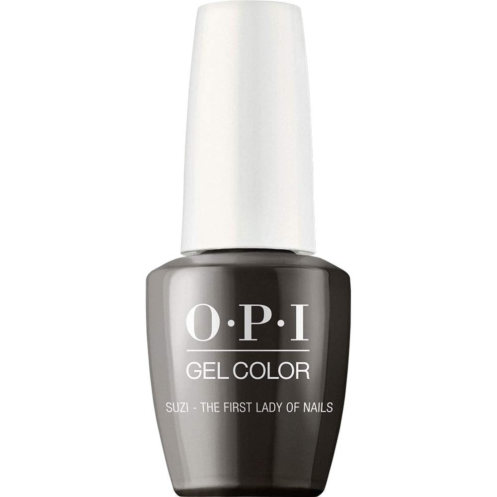 OPI GelColor, Suzi - The First Lady of Nails, Green Gel Nail Polish, Washington DC Collection, 0.5 fl oz