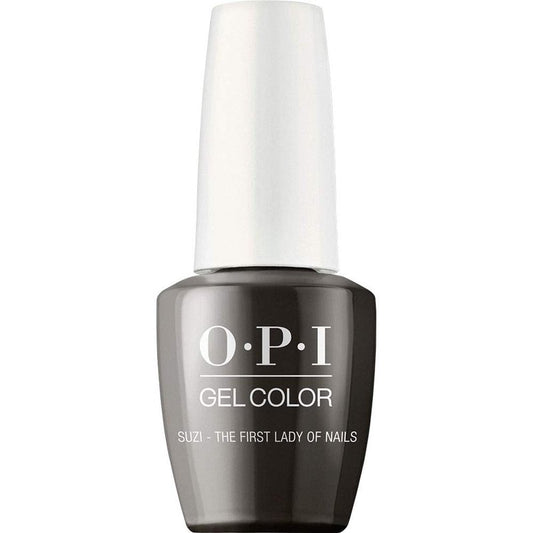 OPI GelColor, Suzi - The First Lady of Nails, Green Gel Nail Polish, Washington DC Collection, 0.5 fl oz