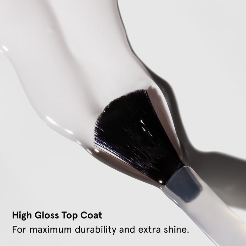 gitti Top & Base Coat I Plant-based, Non-Toxic, 30-Free, Based On Natural Origin Ingredients, Cruelty-Free, Vegan, Long-Lasting I Prevents Discoloration & Chipping, Glossy Finish, Clear (0.5 fl oz)