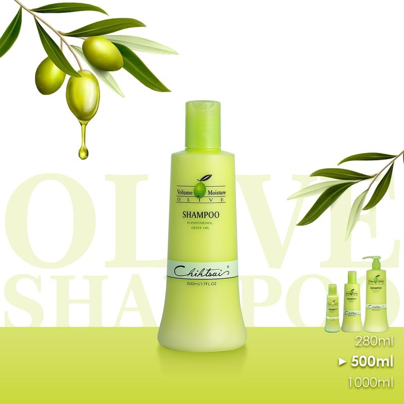 Chihtsai Volume Moisture Olive Shampoo (17oz/500ml)