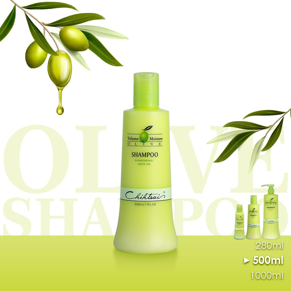 Chihtsai Volume Moisture Olive Shampoo (17oz/500ml)