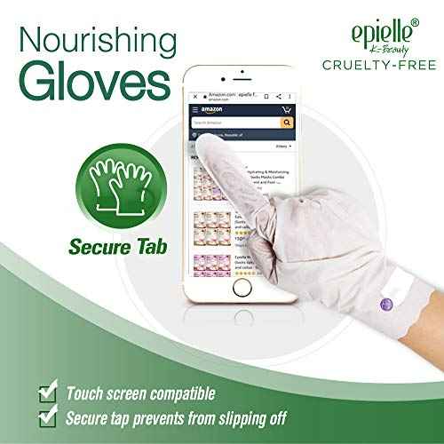 Epielle Nourishing Hand Mask 6 Pairs, Deep Moisturizing Gloves for Dry, Cracked Hands, Self Care Gifts for Women, Spa Kit, Stocking Stuffers, Thanksgiving Essentials