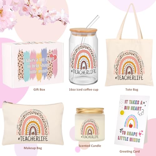 Teacher Gifts for Women, Back to School Gift, End of The Year Teacher Gift Box, Thank You Christmas Baskets Gifts for Teachers