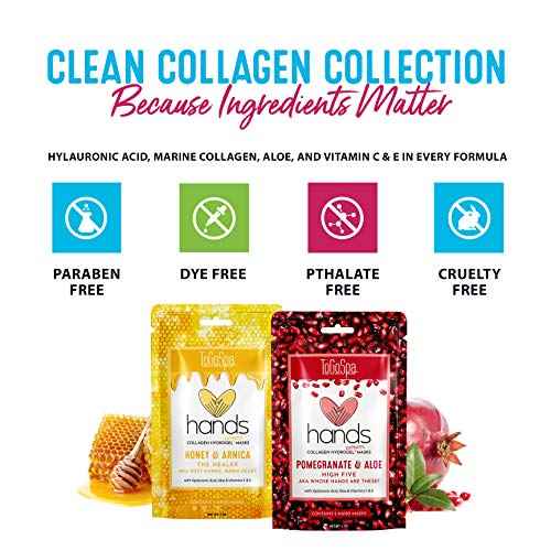 ToGoSpa, HANDS, Honey And Arnica Hand Mask Moisturizing Gloves, Moisturizer For Dry Cracked Hands, Overnight Gloves For Men And Women, Smooth Texture And Appearance, Pack Of 2