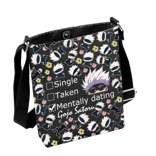 MNIGIU Anime Inspired Gift Anime Cosmetic Bag Anime Lover Gift Anime Themed Gift (TakenBlack)