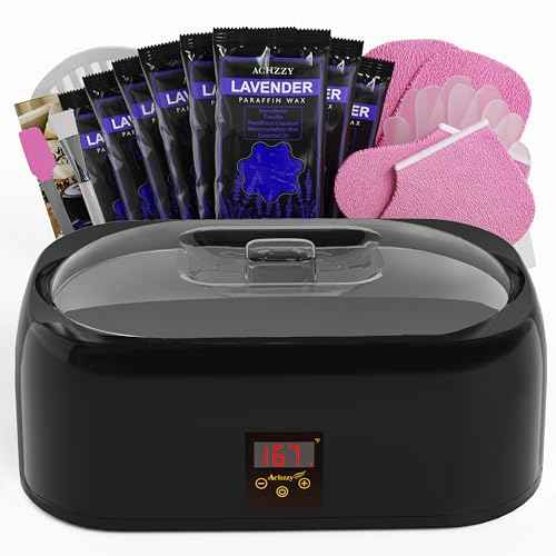 4000ml Paraffin Wax Machine for Hand and Feet - Professional Wax Warmer with 200W Thermal Core, LED Real-time Temp Control & 167¡ÆF Rapid Melting, Intense Hydration with Hand Wax Paraffin Bath
