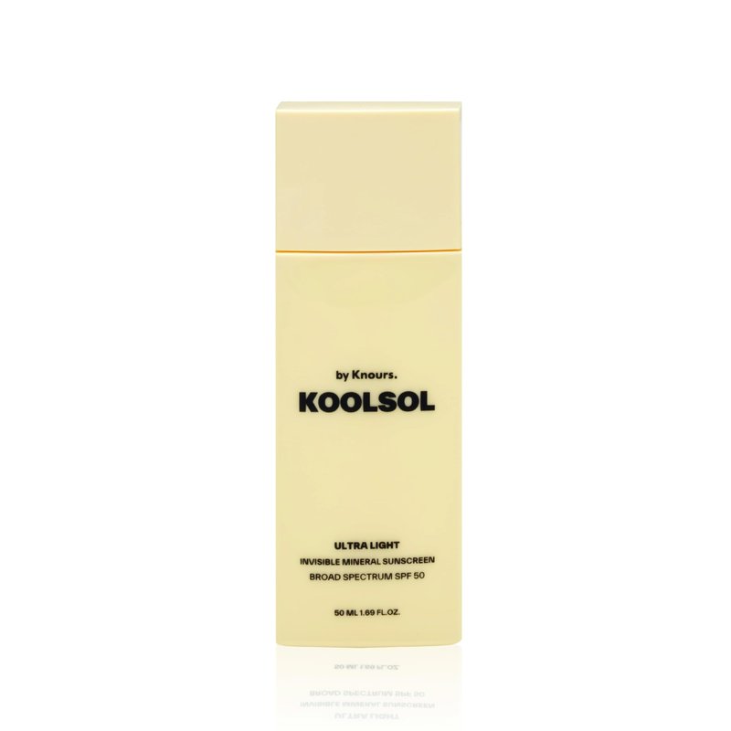 Mineral Invisible Korean Centella Face Sunscreen | No White Cast | Reef Safe | Non-Greasy | For Sensitive Skin | Aloe, Niacinamide, and Panthenol | 50mL | Travel Safe | KOOLSOL by Knours
