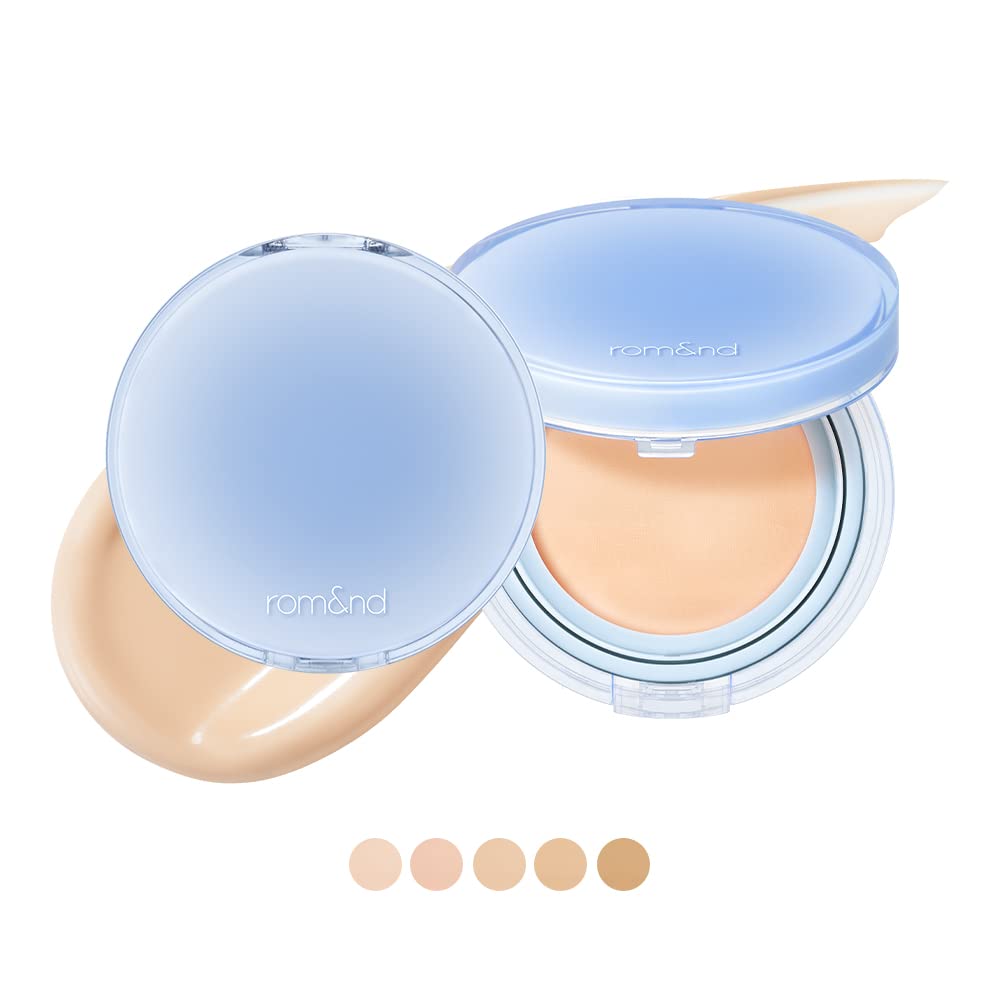 rom&nd Bare Water Cushion 20g (02 Pure 21), Healthy hydrated, Instant hydration, Comfortable skin, Long lasting, Extra moist, Glow, Vegan 0.7055 Ounce