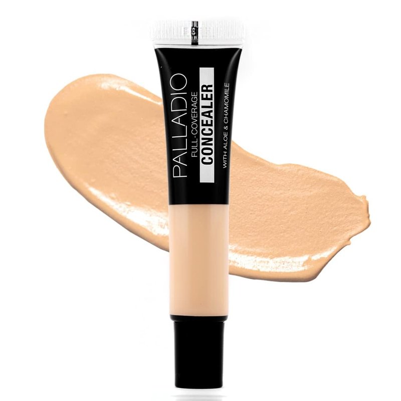 Palladio Full Coverage Concealer - Creamy Face & Under Eye Formula, Disguises Dark Circles, Blemishes, Fine Lines, Evens Skin Tone (Vanilla Latte)