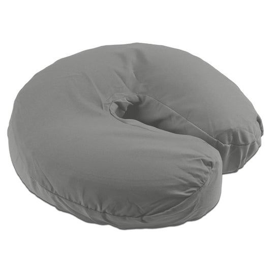 Body Linen 10 Pack Tranquility Microfiber Massage Face Rest Covers for Tables and Chairs - Durable, Lightweight and Extra Soft - Gray