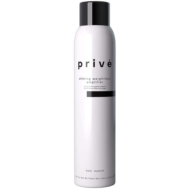 Privé Shining Weightless Amplifier Hair Mousse - Volumizing Mousse for Hair Volume with Bamboo & Green Tea for Root Lift, Shine & Strength - Helps Add Body to Dull, Flat Strands (6.85 oz)