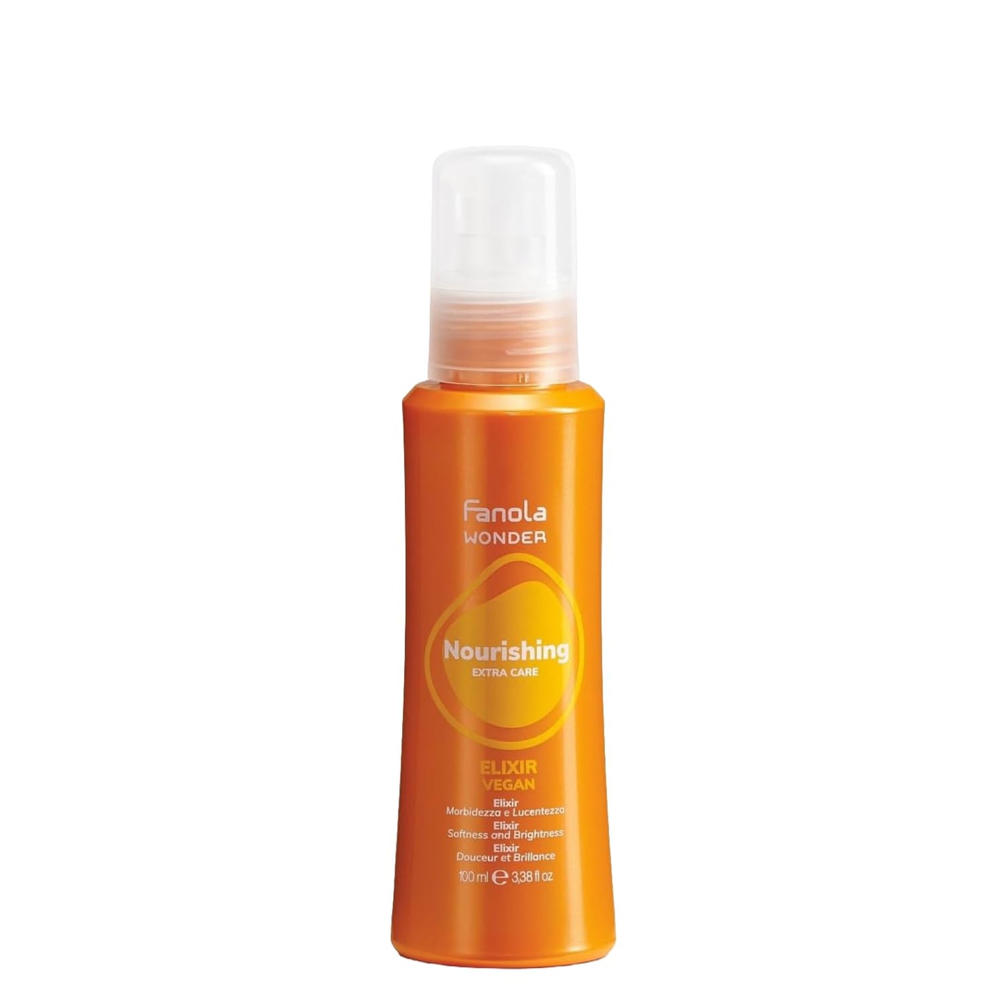 Fanola Wonder Anti Frizz Hair Serum - Nourishing Hair Care for Split Ends - Lightweight Treatment for Silky Shine & Frizz Control - Helps to Seal Cuticle & Brighten Strands - Vegan Formula (100 ml)
