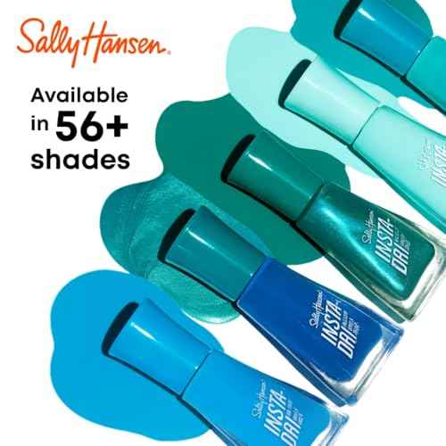 Sally Hansen Insta-Dri Nail Polish | Quick Dry, Long Lasting, Streak-Free Shine | Opaque, Shiny | 507 Time to Indi-go | Deep Indigo Blue Nail Color.