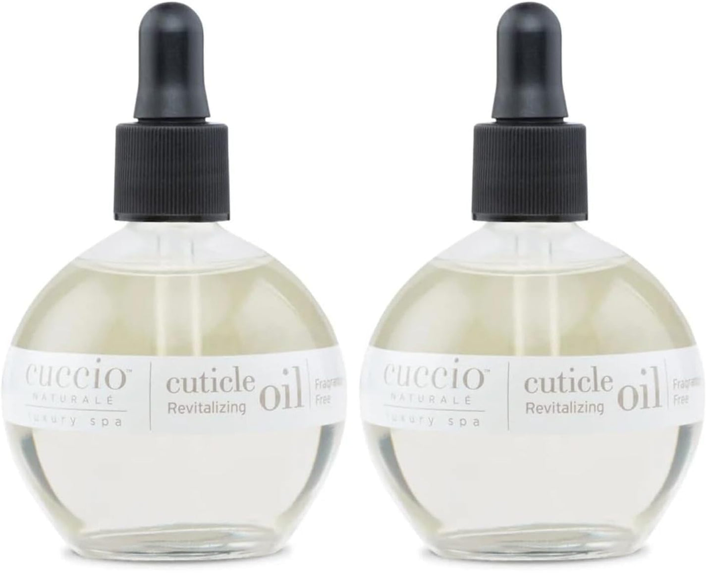 Cuccio Naturale Revitalizing Hydrating Cuticle Oil - Repair Damaged Skin & Nails - Vanilla Bean & Sugar - 2.5 Oz (Pack of 2)