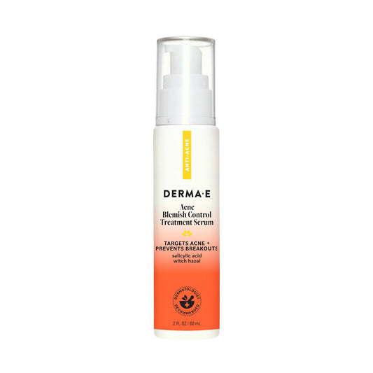 DERMA E Acne Spot Treatment, Acne Blemish Control Treatment Serum, 2 Fl Oz, Clinically Studied to Help Fight Blackheads, Breakouts and Cystic Acne for Clearer Looking Skin
