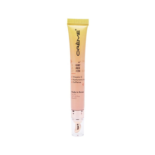 The Crème Shop Klean Beauty Awake Eye Crème, Vitamin C, Hyaluronic Acid & Caffeine, Dark Circles Under Eye Treatment (0.67 fl oz)