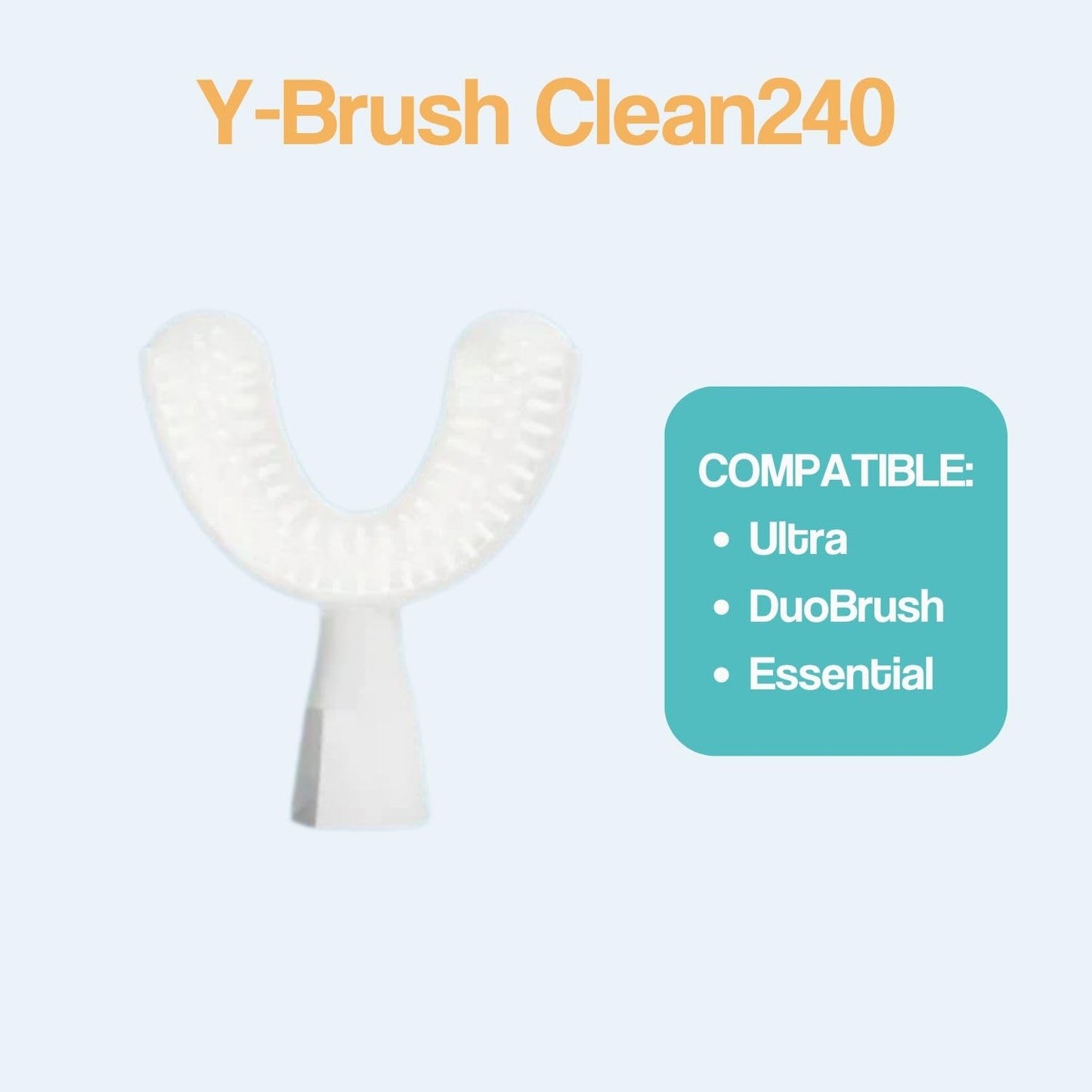 Y-Brush Clean240 Replacement Brush Head - Ultra, Essential - Adult 12+