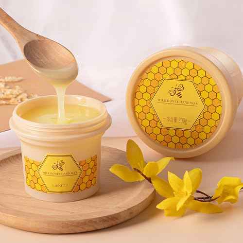 Honey Milk Wax Hand Mask Moisturizing Hydrating Nourishing Exfoliating Hand Film Hands Care 4.3 Oz