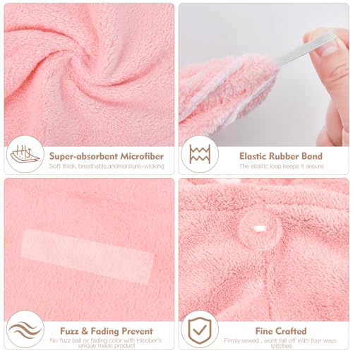 OEAGO Microfiber Hair Towel for Women: Christmas Stocking Stuffers for Women Teen Girls Kids Drying Wrap Towels for Curly Hair Head Accessories 3 Pacs Anti Frizz Mom Gifts