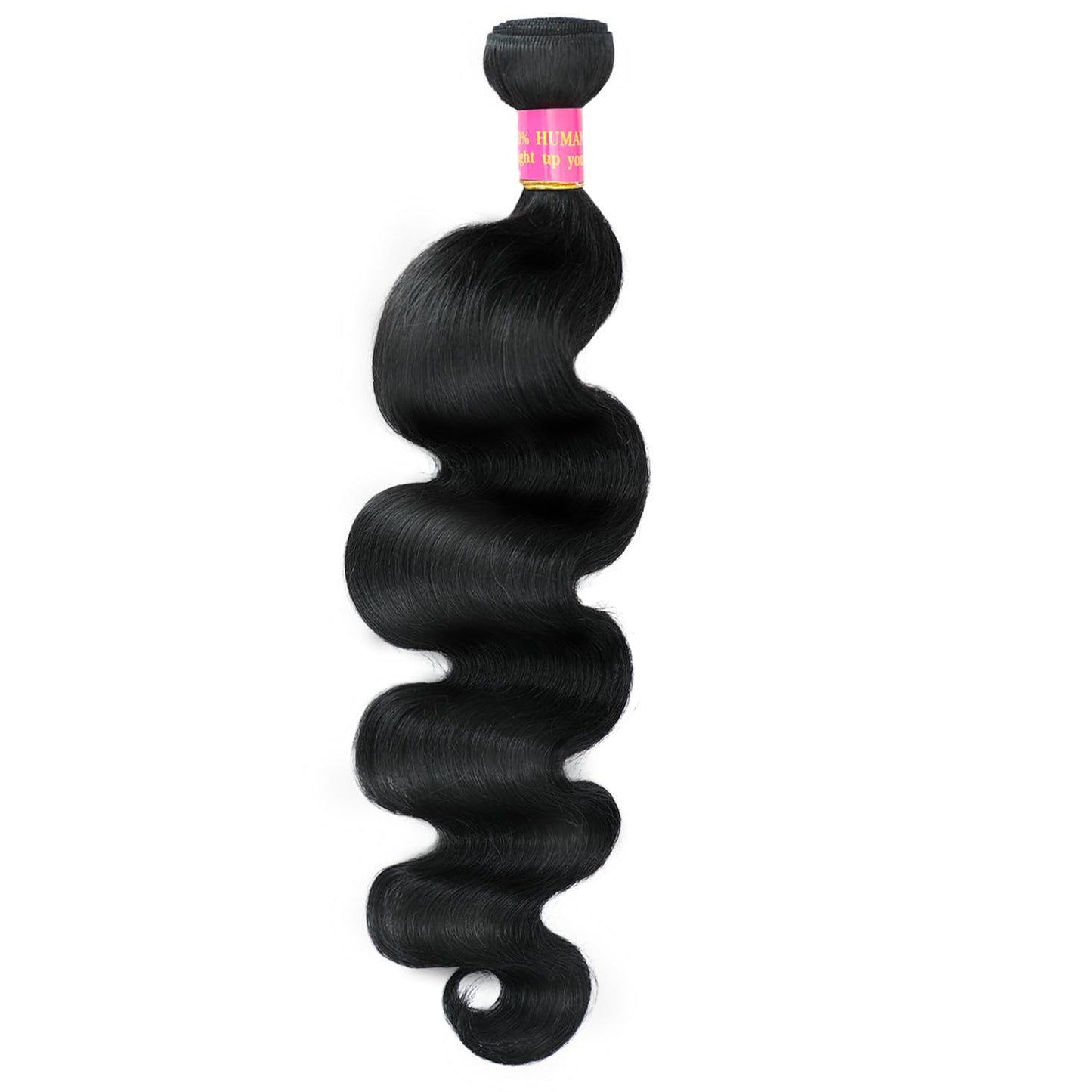 Fopeela 12A Body Wave Bundles Human Hair 1 Bundle 22 Inch 100% Unprocessed Brazilian Virgin Body Wave Human Hair Bundles for Women Natural Black