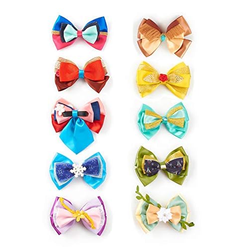 10pcs Princess Character Inspired Hair Bows Clips for Girls Women Hair Accessories