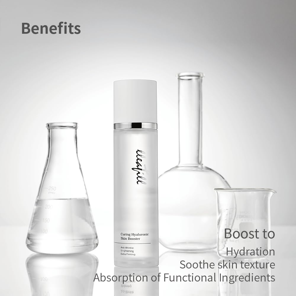 lleafill Curing Hyaluronic Skin Booster 4.39 fl.oz 130ml | Essential Toner | Hydrating | Niacinamide | Activating