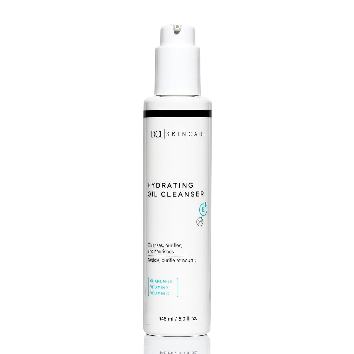 DCL Skincare Hydrating Oil Cleanser - Gentle Formula for Dry & Sensitive Skin | 4 Fl Oz