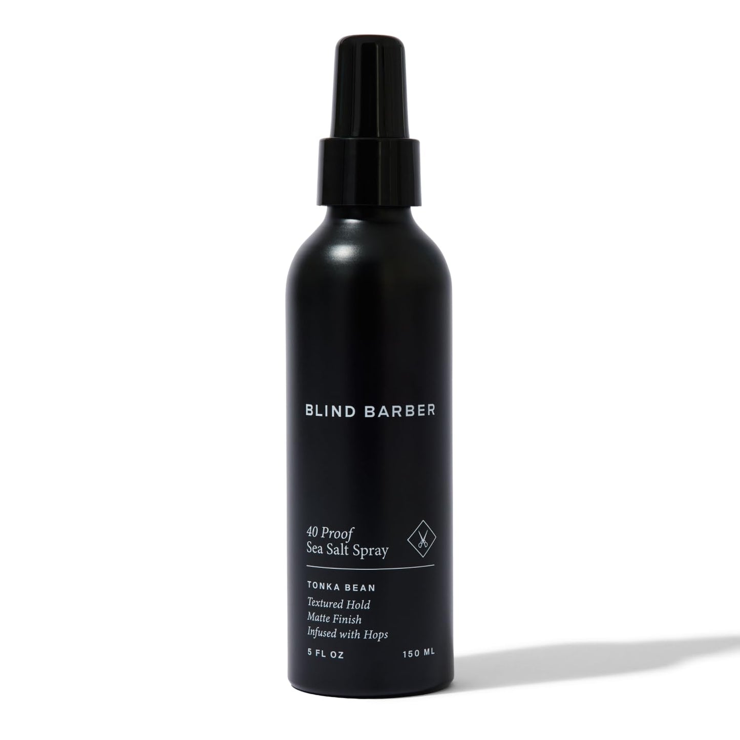 Blind Barber 40 Proof Sea Salt Spray for Men -  Salt Water Hair Spray for Volume & Texture - Water-Based Matte Finish with Light-Medium Hold - Enhances Beach Waves & Body - Tonka Bean Scent (5  Fl oz)