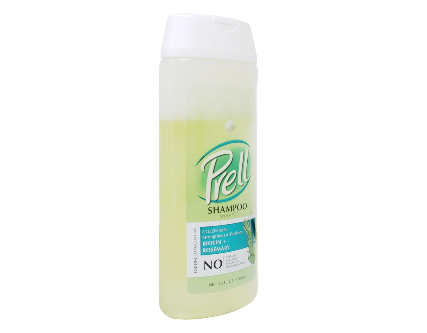 Prell Biotin + Rosemary Strengthens & Thickens Color Safe Shampoo for Fine, Damaged Hair 13.5 fl.oz