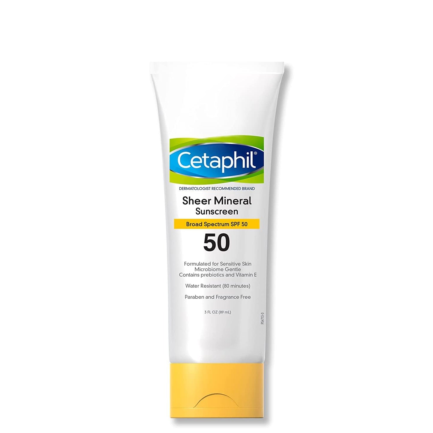 Cetaphil Sheer Mineral Sunscreen Lotion, Face & Body, SPF 50, 3 fl oz