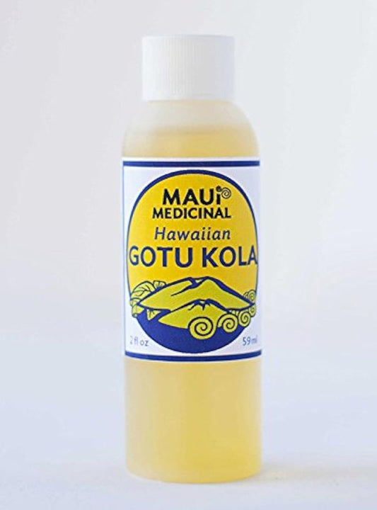 Maui Medicinal Herbs Gotu Kola Brahmi Oil 2fl. oz. Mauifarmacy Grown USA Certified Organic Carrier Oil