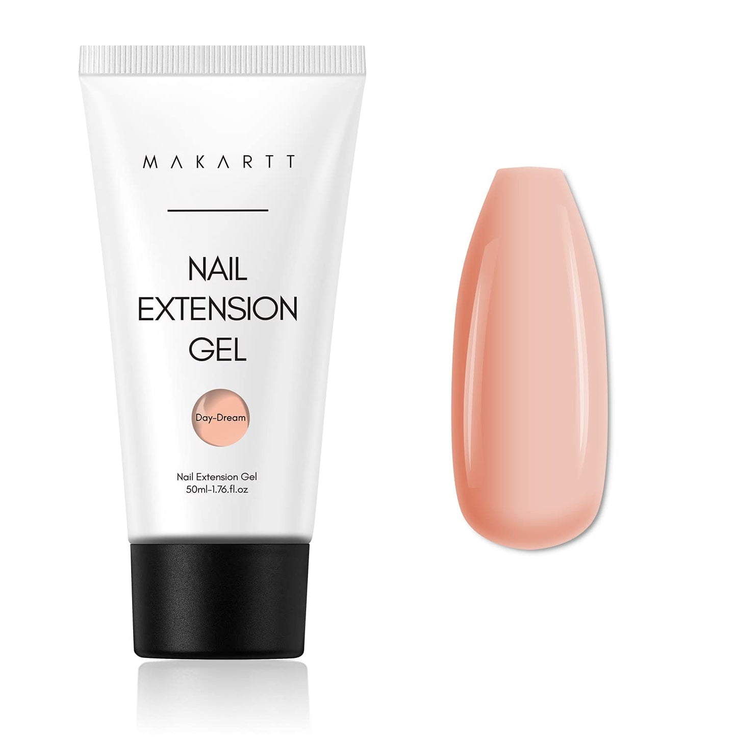 Makartt Poly Nail Extension Gel 50ML Nude Nature Day-dream Bundle with Makartt Poly Nail Gel Kit Neutral 4 Colors 15ML